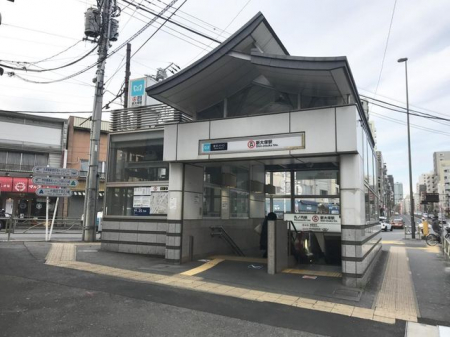 周辺環境　新大塚駅(東京メトロ 丸ノ内線) 徒歩8分。 580m